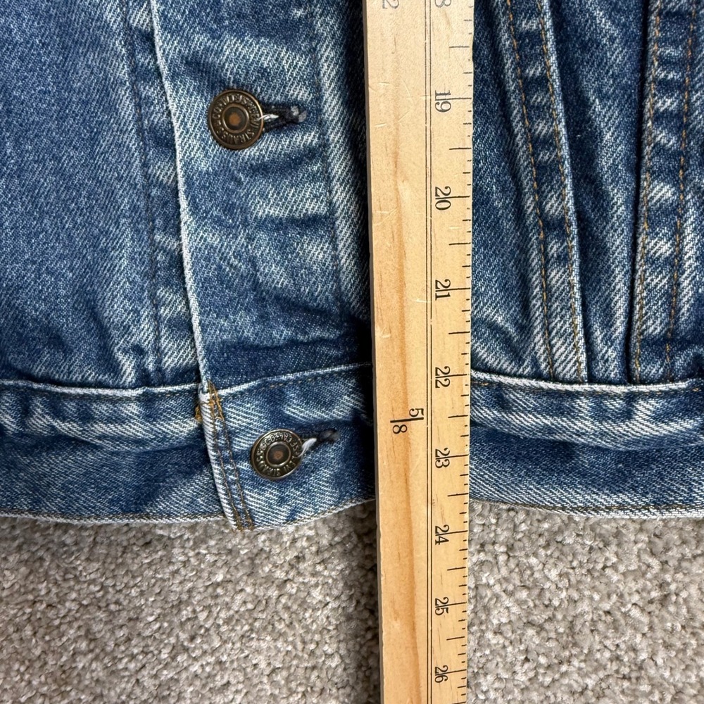 Vintage Levis 70506-0216 Denim Trucker Jacket Made in USA Blue Mens 38R - Picture 9 of 9